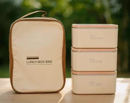 Lunch Box Set with Insulated Carry Bag